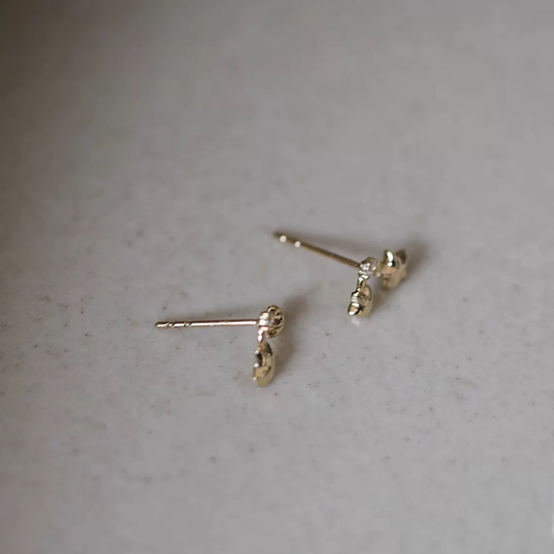 "Pure Flower" Pearl Ring Earrings
