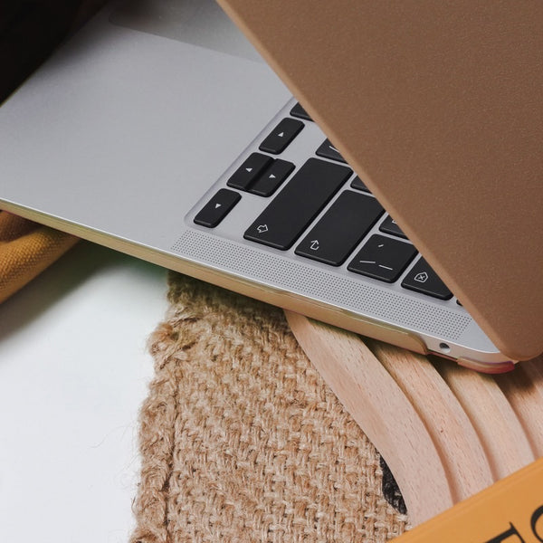 A sophisticated MacBook case in muted colors