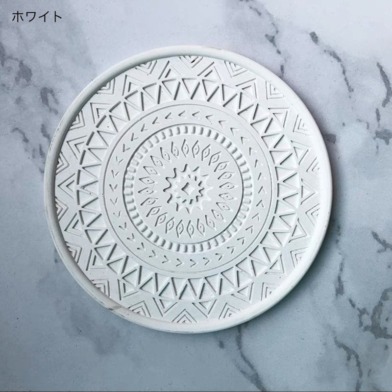 "Lace base" diatomaceous earth coaster