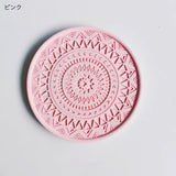 "Lace base" diatomaceous earth coaster