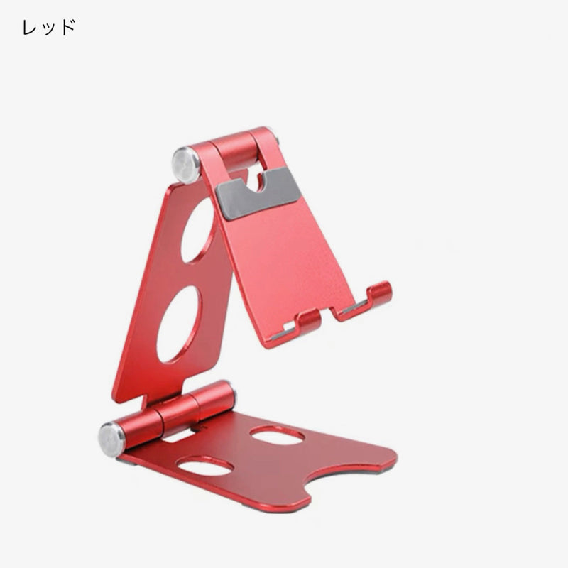 "Lean your back" Folding smartphone/tablet stand