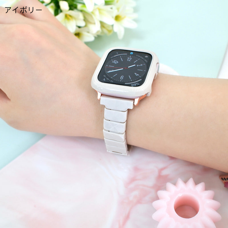 "Lighten your mood with summer colors" Apple Watch band and case set
