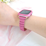 "Lighten your mood with summer colors" Apple Watch band and case set