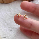 "Elegant Shine" Star Cross Earrings