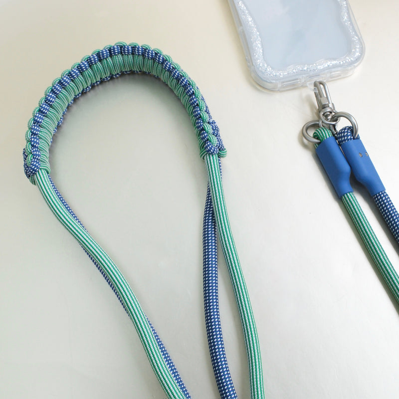 "Always with you" 3-way braided smartphone shoulder bag