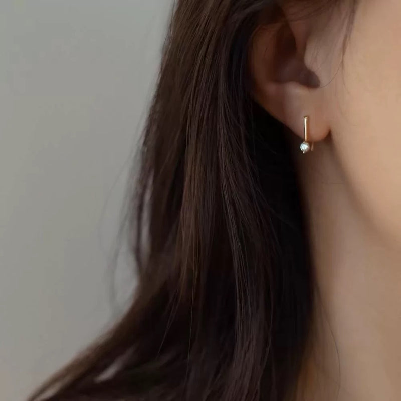 "Simple Elegance" Gold Drop Earrings