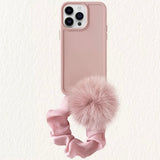 "Fluffy Wrist Strap" TPU Smartphone Case