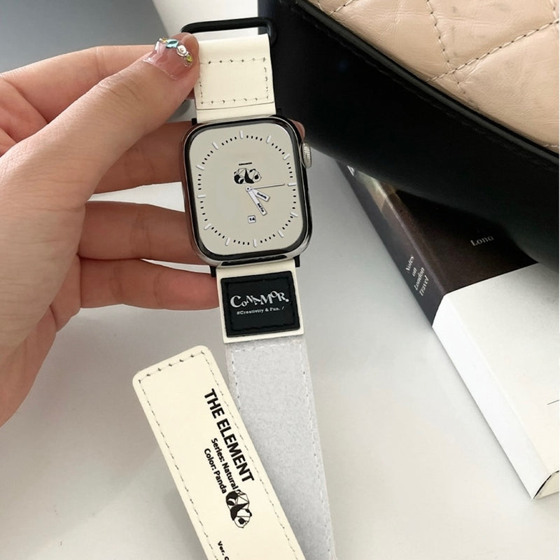 "Leather Tag" PU Leather Apple Watch Band 