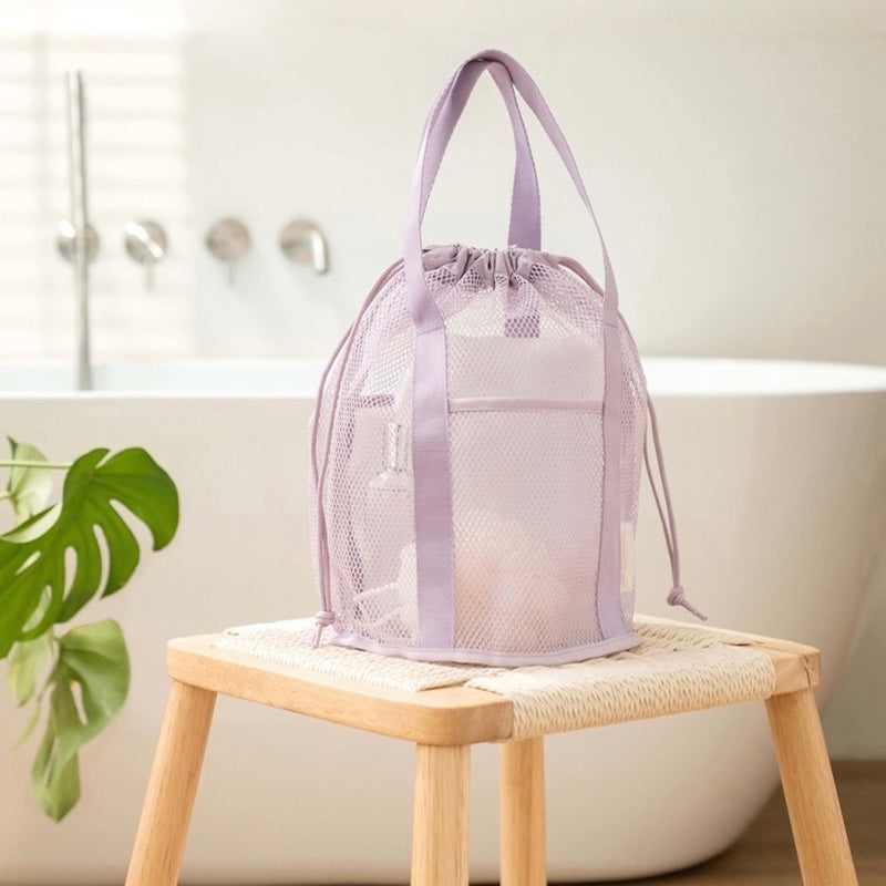 "Light-colored mosaic" mesh storage bag