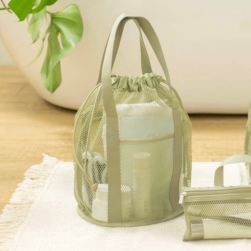 "Light-colored mosaic" mesh storage bag