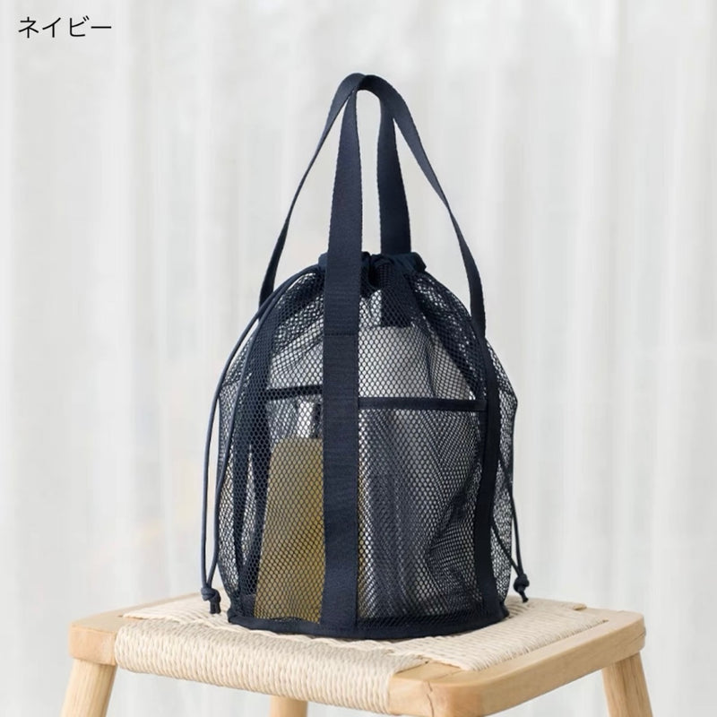 "Light-colored mosaic" mesh storage bag