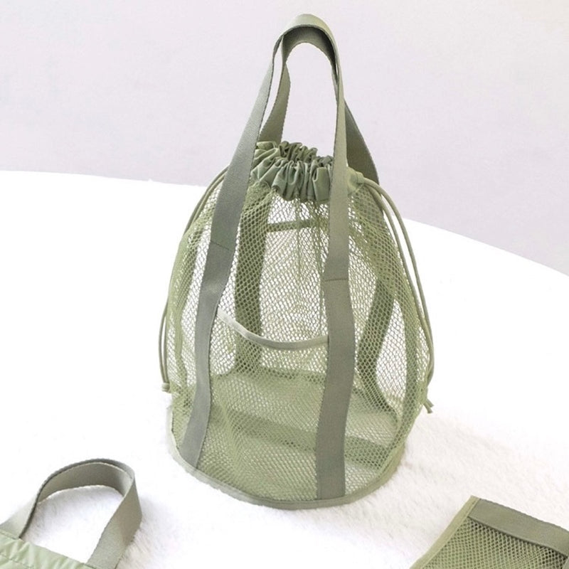 "Light-colored mosaic" mesh storage bag