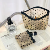 "Circle, Triangle, Square" Semi-transparent Cosmetic Pouch