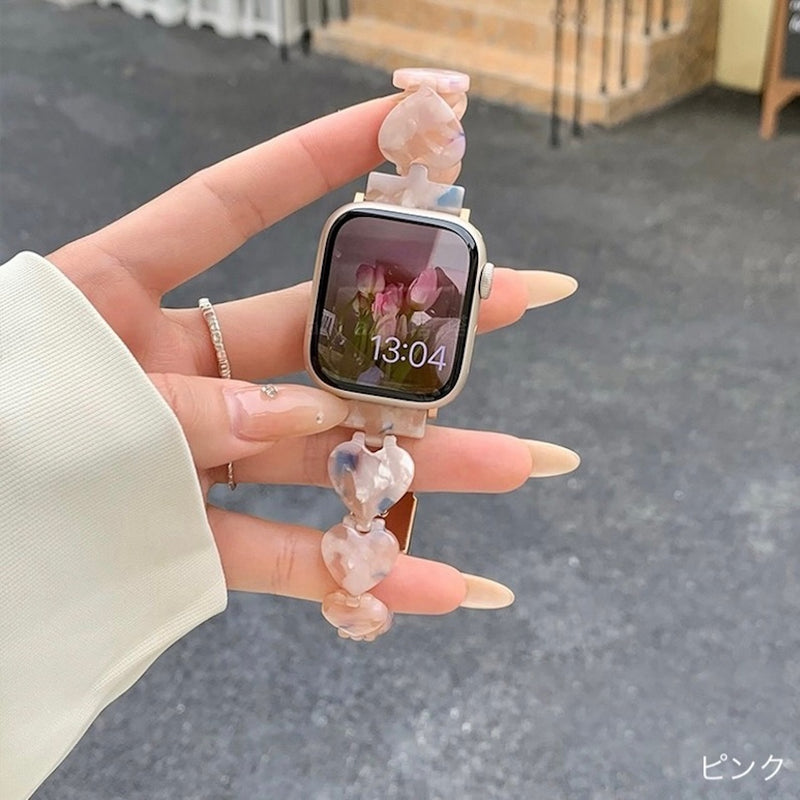 [In stock now] "Summer Heart" resin Apple Watch band