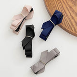 "Adult Cute" for Everyday. Sophisticated Banana Clip with Elegant Ribbon Finish
