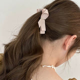 "Adult Cute" for Everyday. Sophisticated Banana Clip with Elegant Ribbon Finish