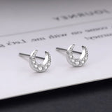 "Moon Rondo" Moon Earrings