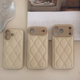 "White Quilt" PU Leather Smartphone Case