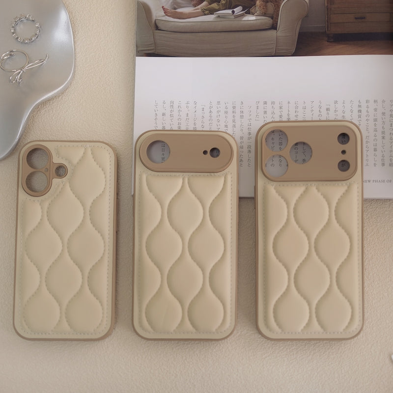"White Quilt" PU Leather Smartphone Case
