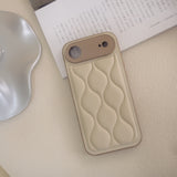 "White Quilt" PU Leather Smartphone Case