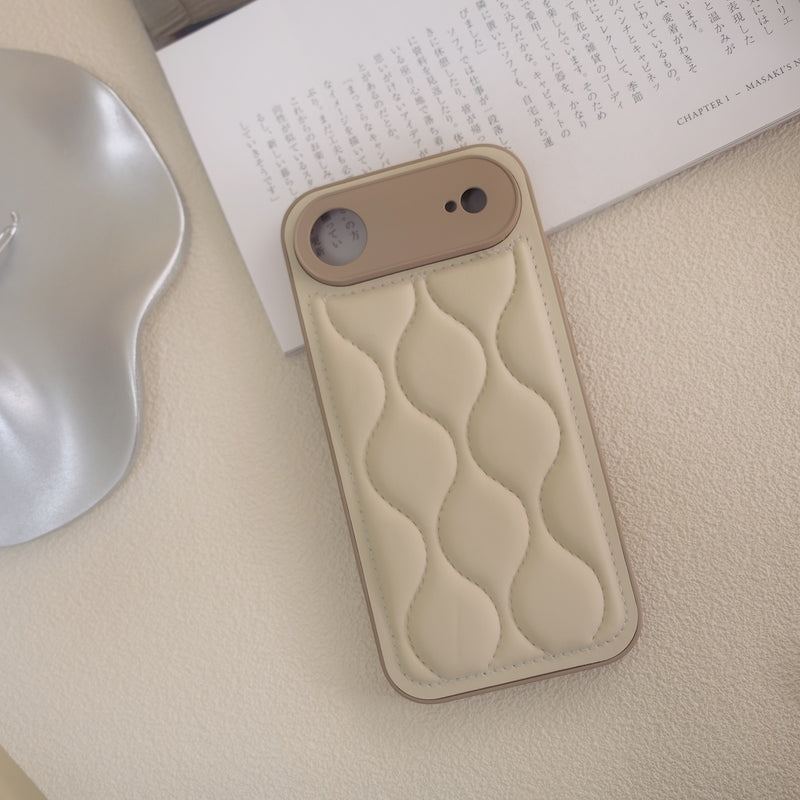 "White Quilt" PU Leather Smartphone Case