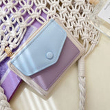 "Good mood color" PU leather mini wallet