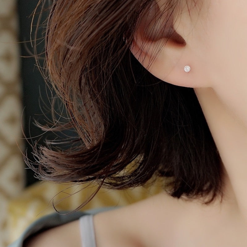 "Simple 6" S925 mini earrings set