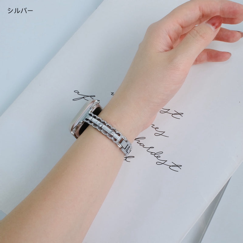 "Lace and Rhinestone" Apple Watch Band