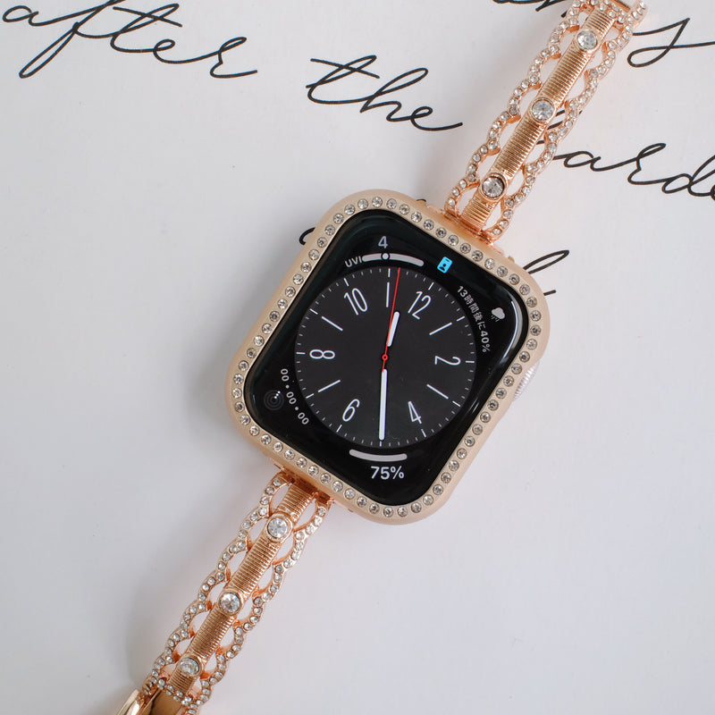 "Lace and Rhinestone" Apple Watch Band