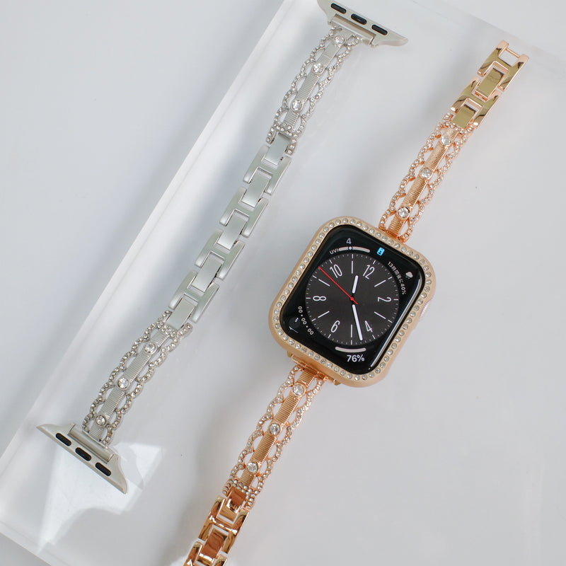 "Lace and Rhinestone" Apple Watch Band