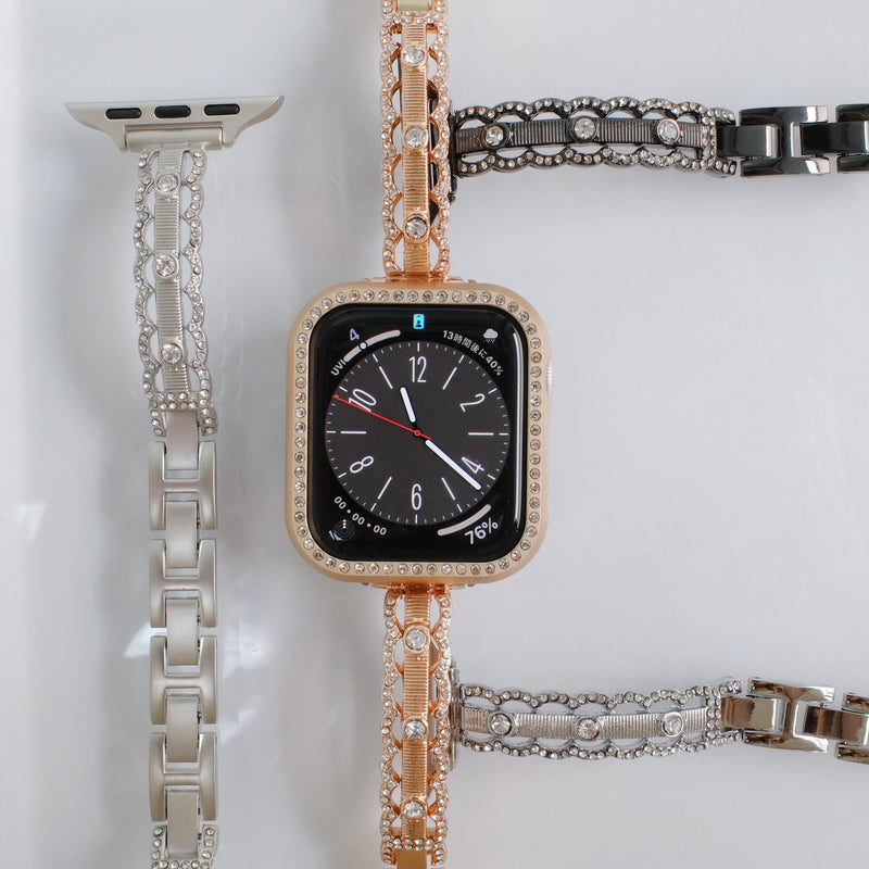 "Lace and Rhinestone" Apple Watch Band