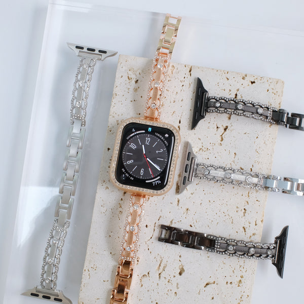 "Lace and Rhinestone" Apple Watch Band