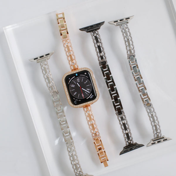 "Lace and Rhinestone" Apple Watch Band