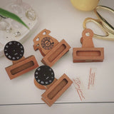 "One Word Clip" Wooden Magnet