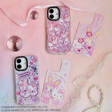 GAACAL × mezzo piano × Hello Kitty Interchangeable Smartphone Case Set [for PaleCase] MagSafe Compatible, Set Design A (Purple & Houndstooth)
