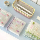 「ダブルボタン・コレクションブック」M5 透明PVCシール帳