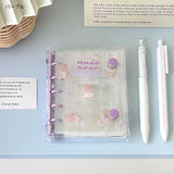 「ダブルボタン・コレクションブック」M5 透明PVCシール帳