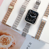 "Fishscale Elegance" Metal Apple Watch Band