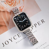 "Fishscale Elegance" Metal Apple Watch Band