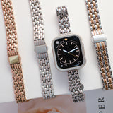 "Fishscale Elegance" Metal Apple Watch Band