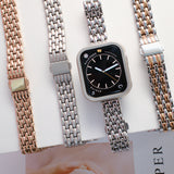 "Fishscale Elegance" Metal Apple Watch Band