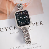 "Fishscale Elegance" Metal Apple Watch Band