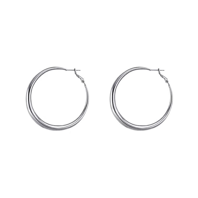 "Crescendo Hoop" Large Hoop Earrings