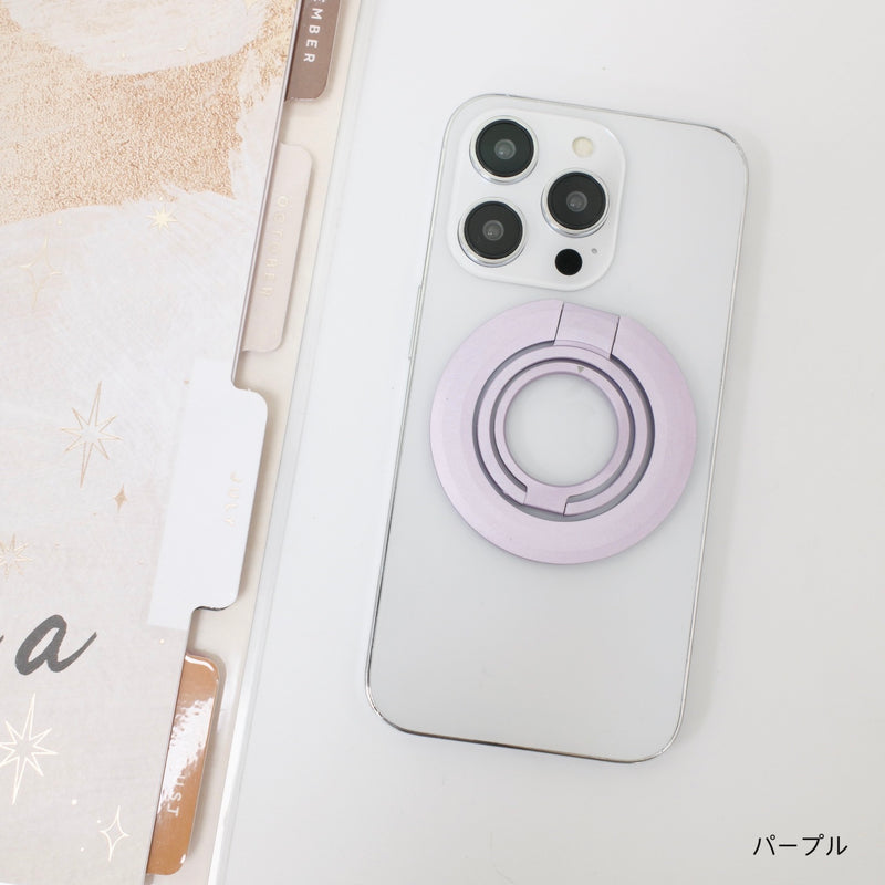 A double-sided magnetic smartphone ring stand that's both smart and beautiful to use.