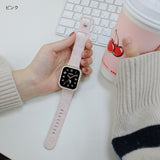 "3D Flower &amp; Butterfly Pattern" Silicone Apple Watch Band