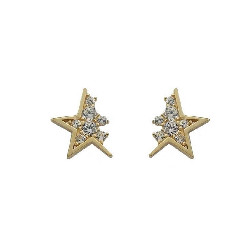 "Star alignment" cut star earrings