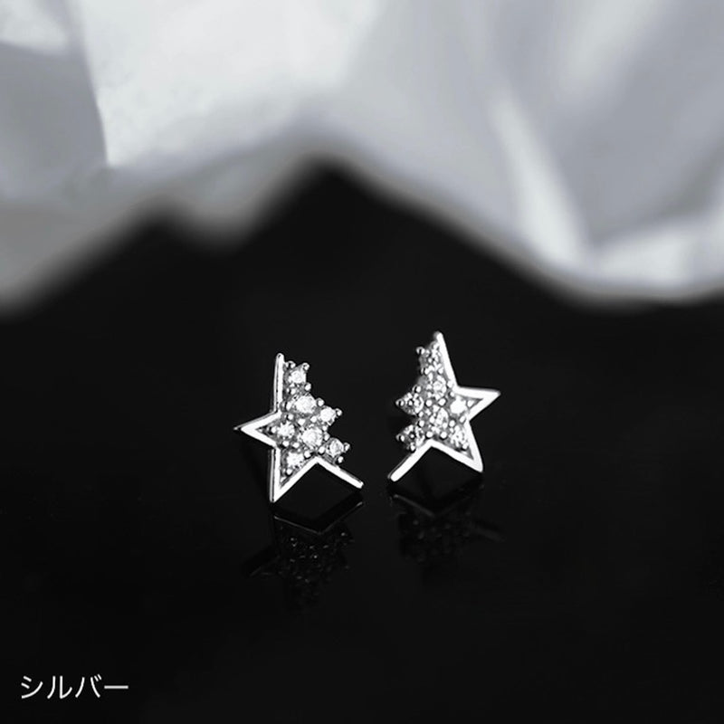 "Star alignment" cut star earrings