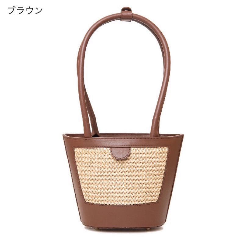 "3-way carrying" bucket bag