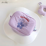 "Multiple Favorites" Fluffy Floral Pouch