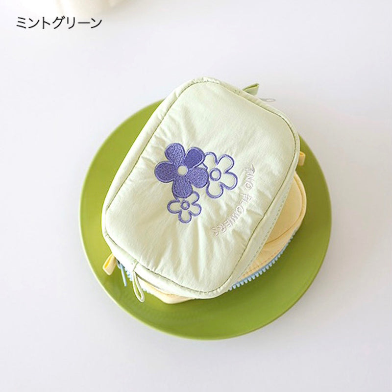 "Multiple Favorites" Fluffy Floral Pouch